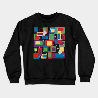 Mid Century Modern Design "TV Stars" Crewneck Sweatshirt